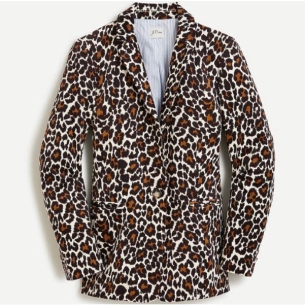 NWT! J.crew leopard blazer